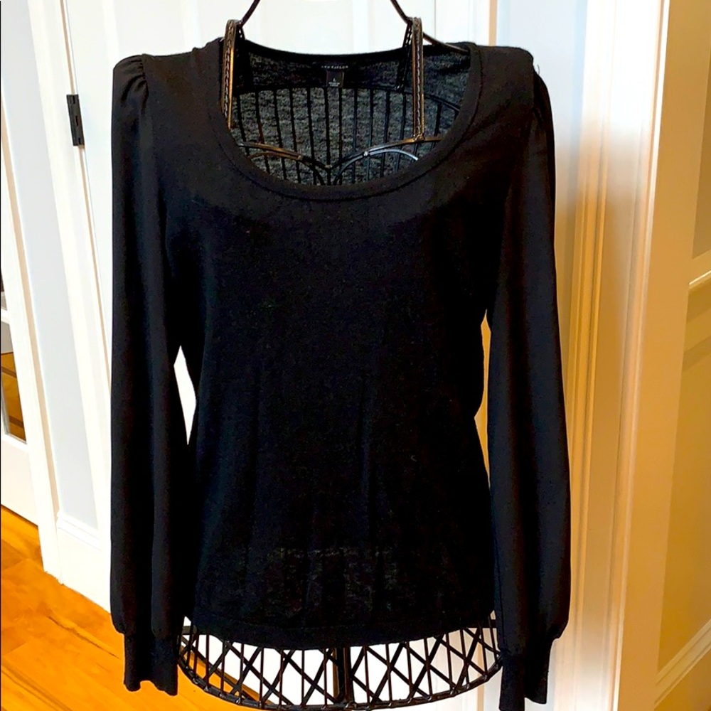 Ann Taylor black blouse